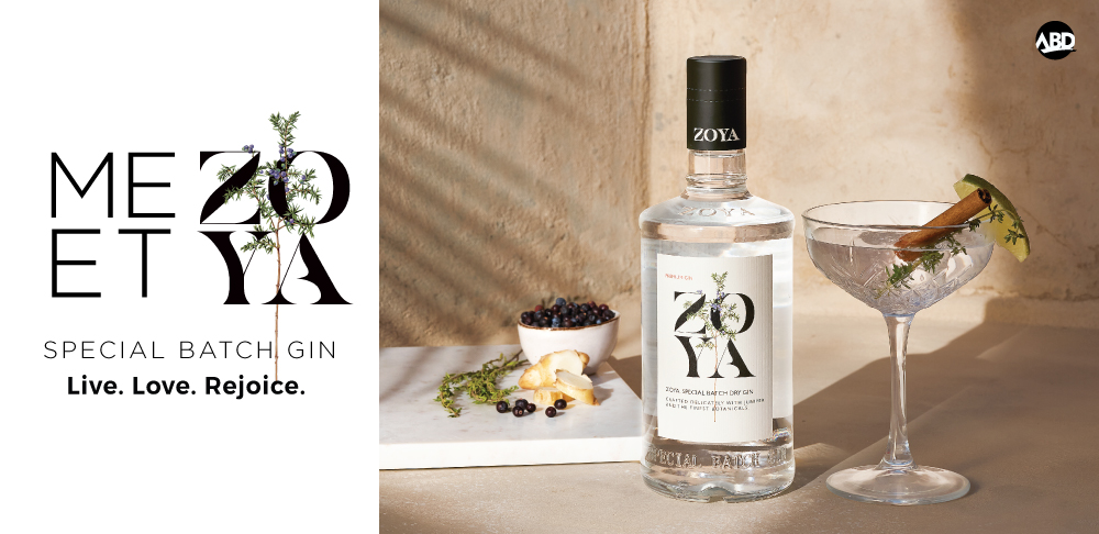 ZOYA Special Batch Premium Gin from ABD launches now