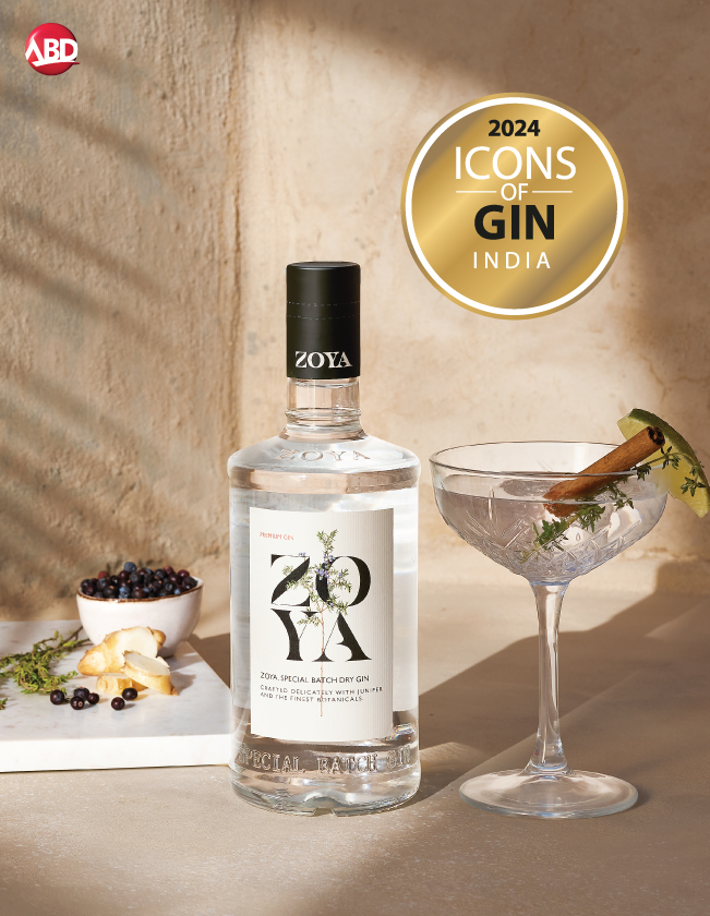 Zoya Gin Wins ‘Campaign Innovator of the Year’ at ICONS OF GIN India 2024 Awards & ‘New Product of the Year’ at Ambrosia Awards, INDSPIRIT 2024. 